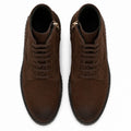 Rugged brown suede boot