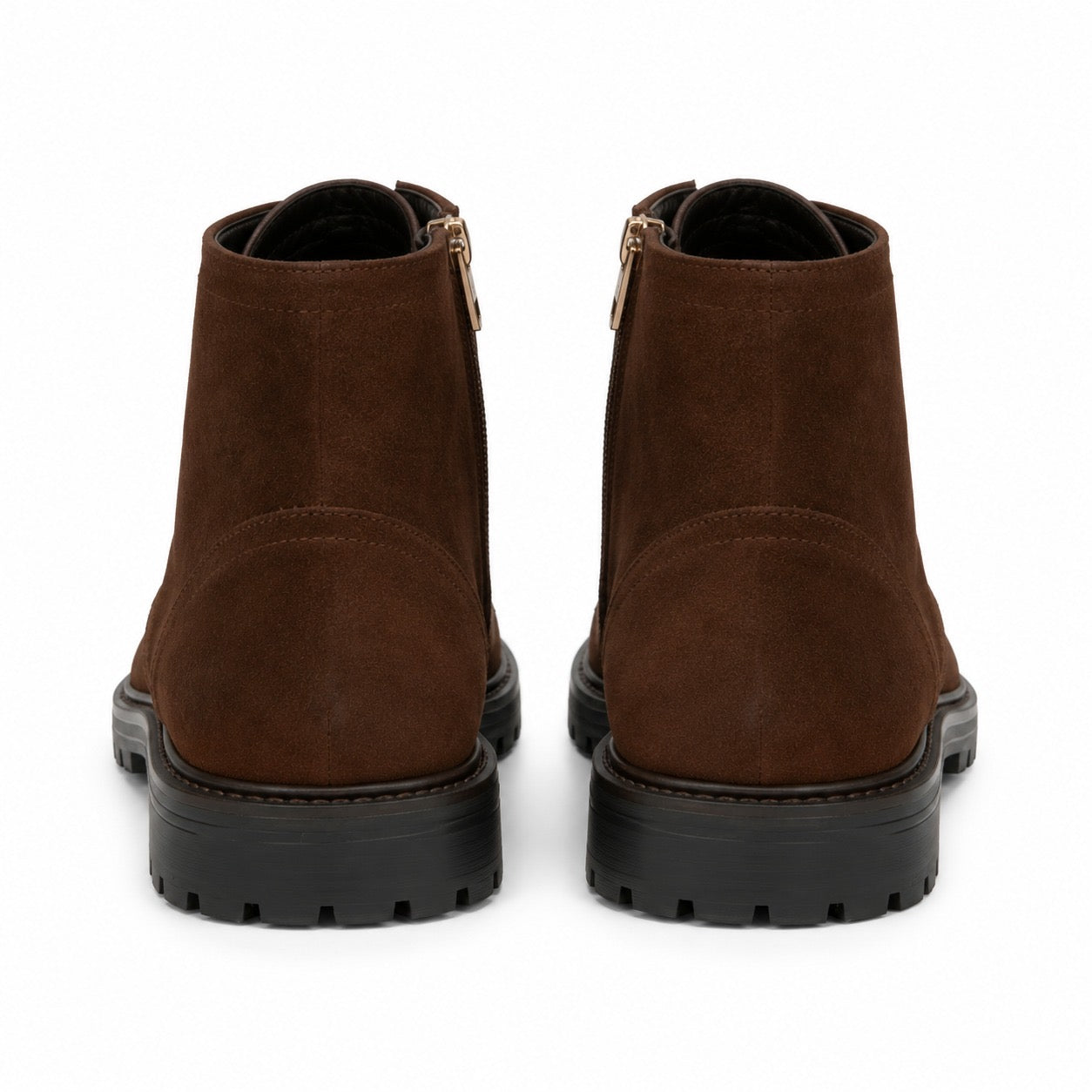 Rugged brown suede boot