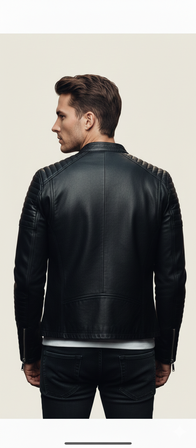 Black Nappa Jacket