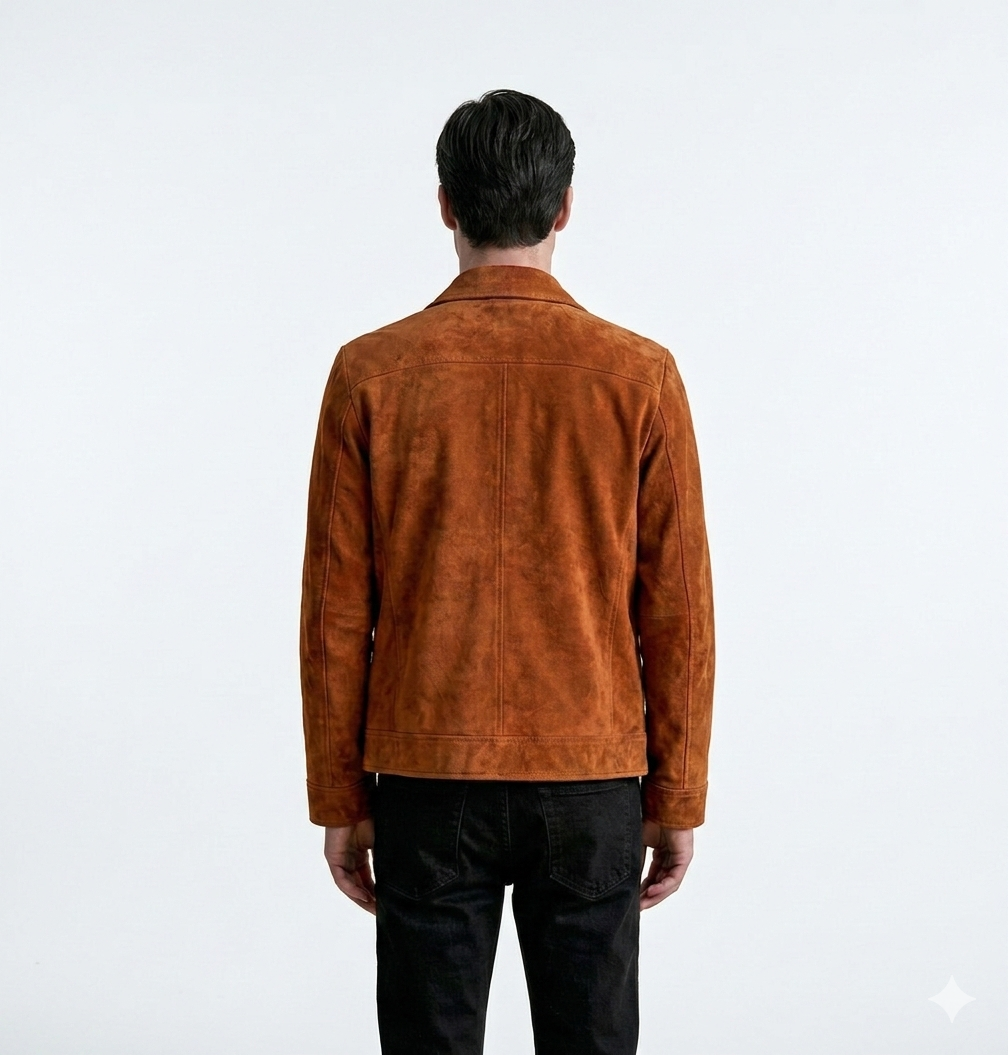 Dark Tan Suede Jacket