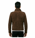 Mocha Brown Suede Rider Jacket