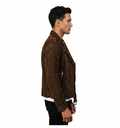 Mocha Brown Suede Rider Jacket
