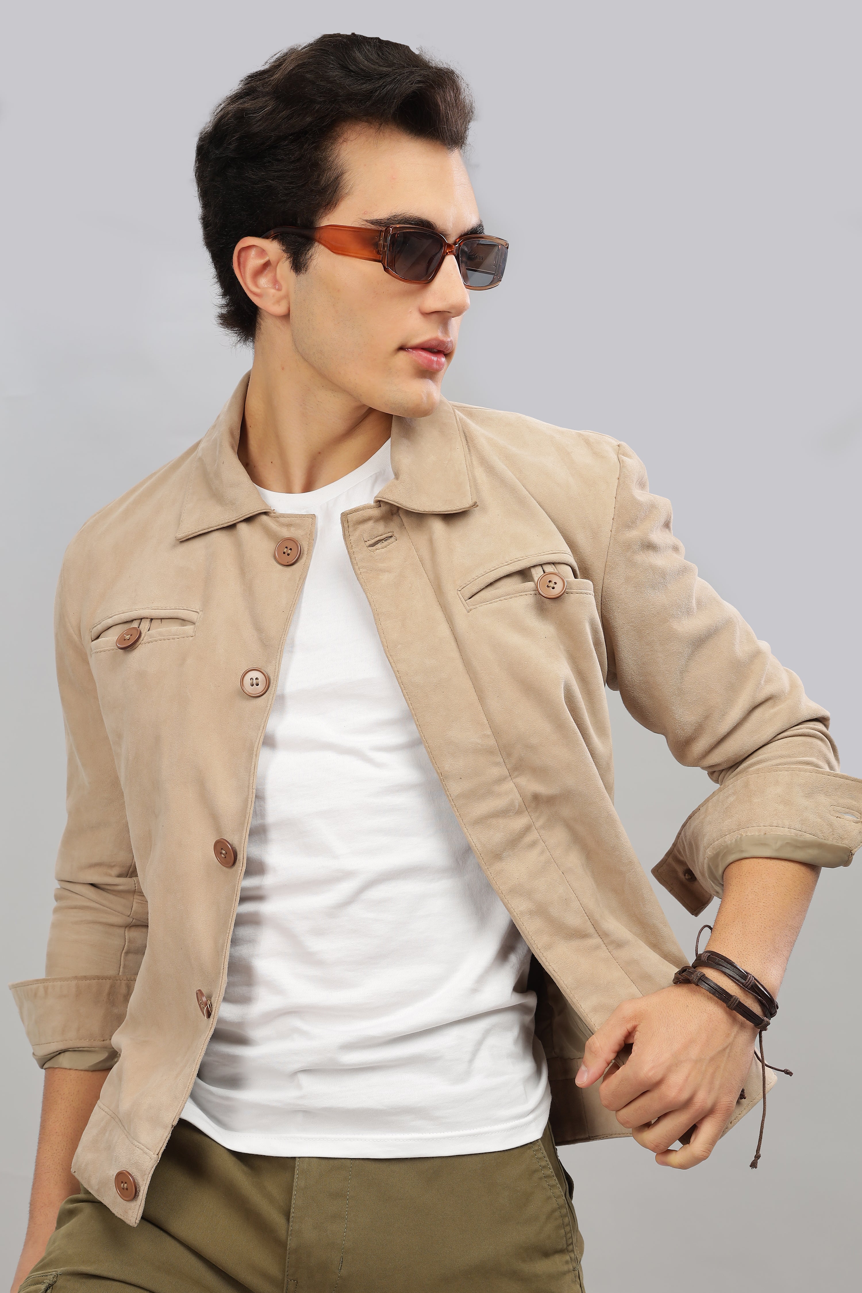 Suede Trucker Jacket