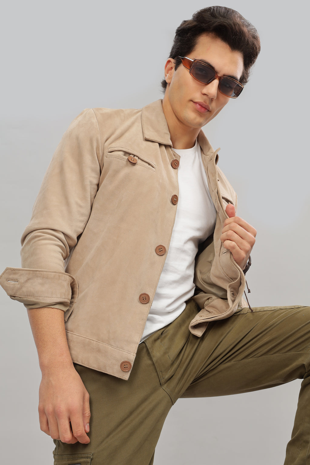 Suede Trucker Jacket