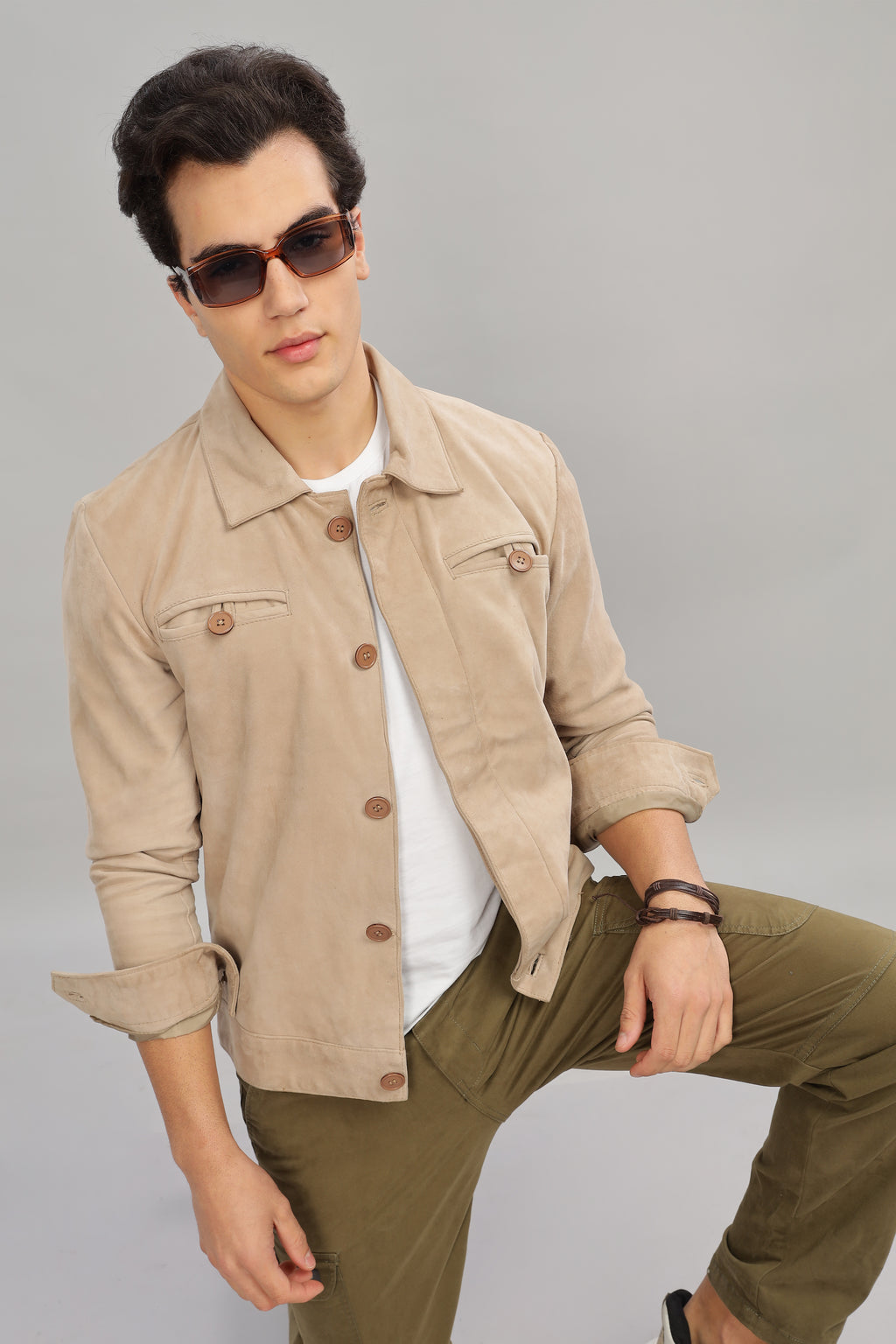 Suede Trucker Jacket