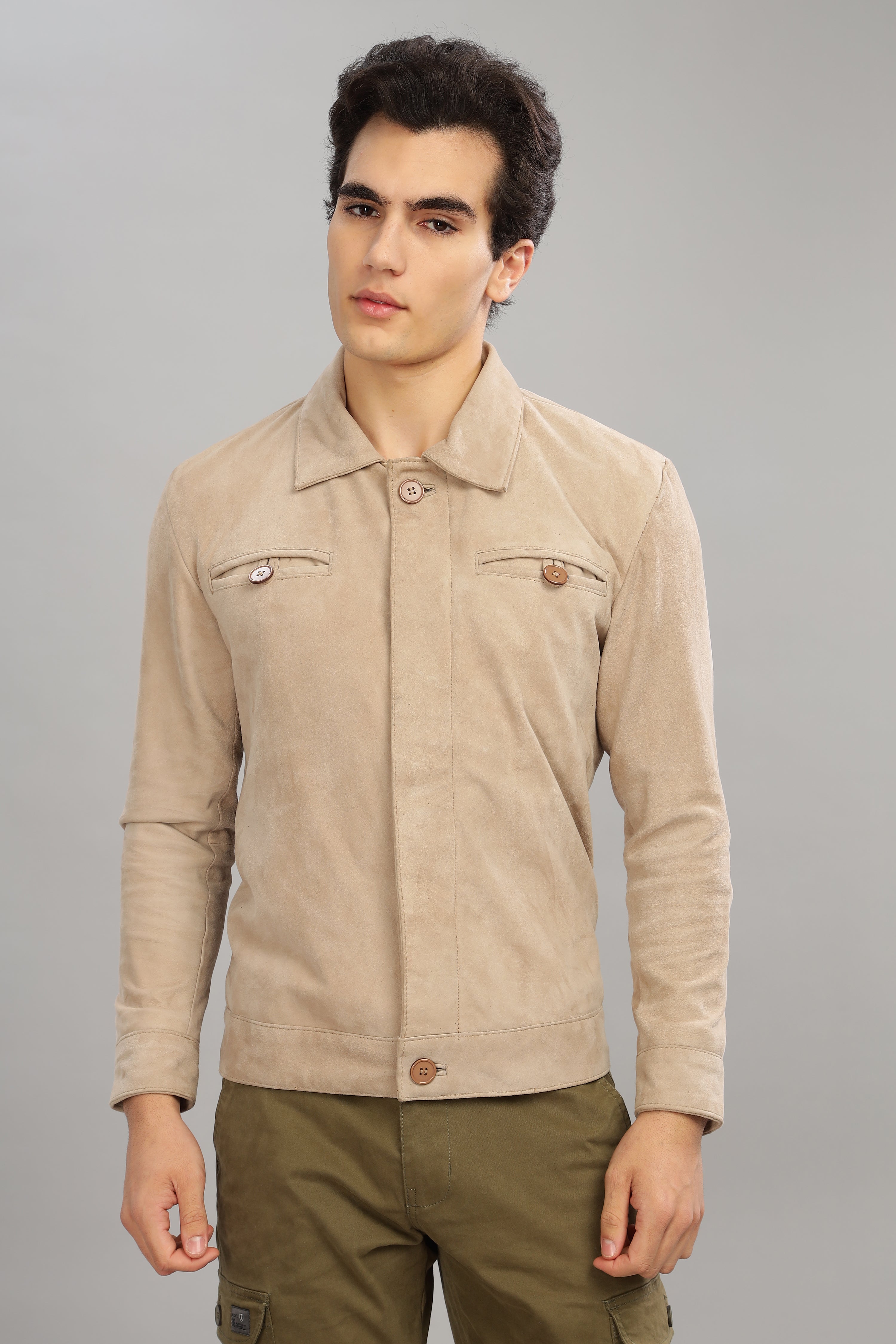 Suede Trucker Jacket