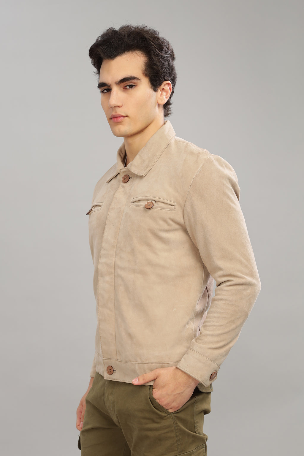 Suede Trucker Jacket