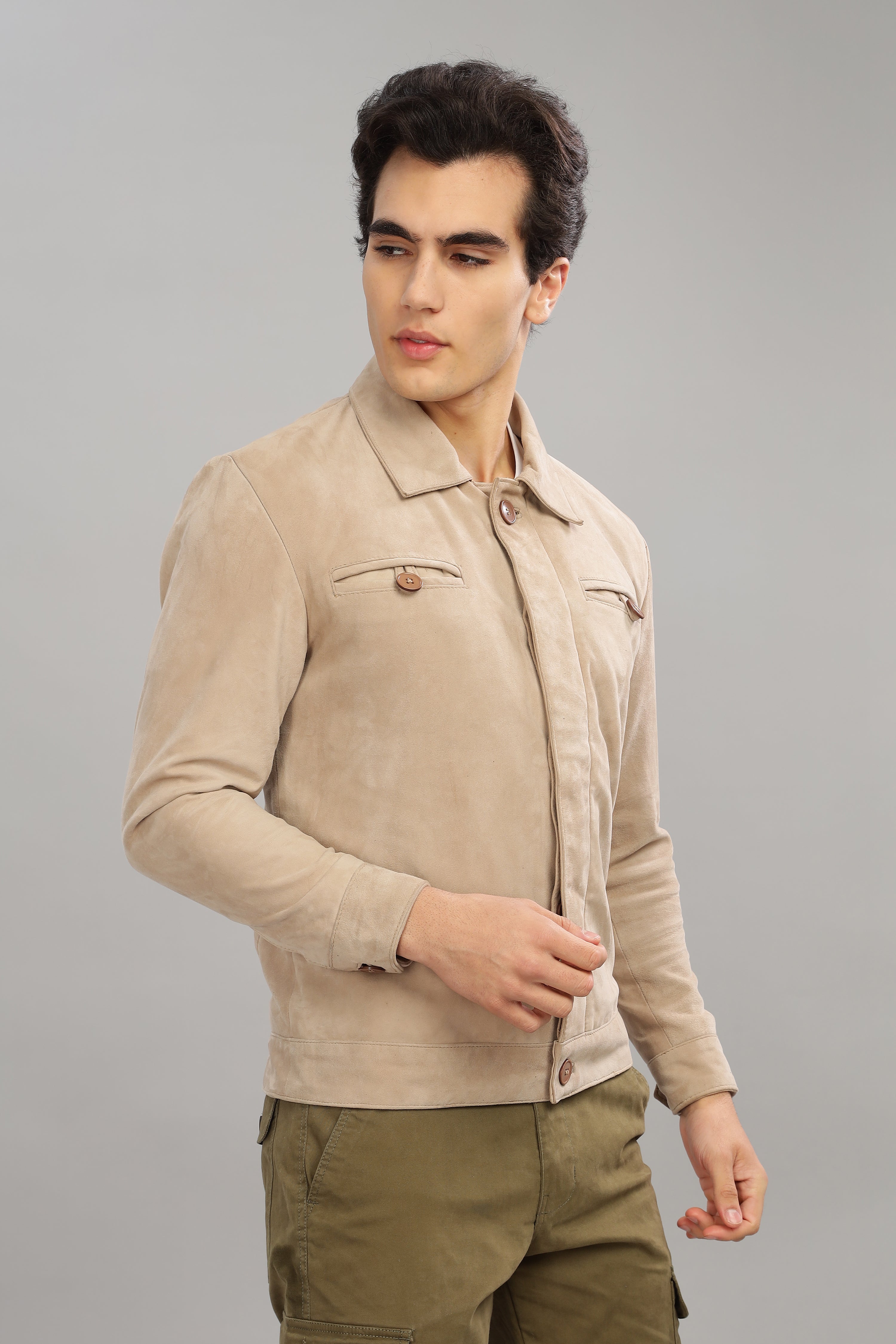 Suede Trucker Jacket