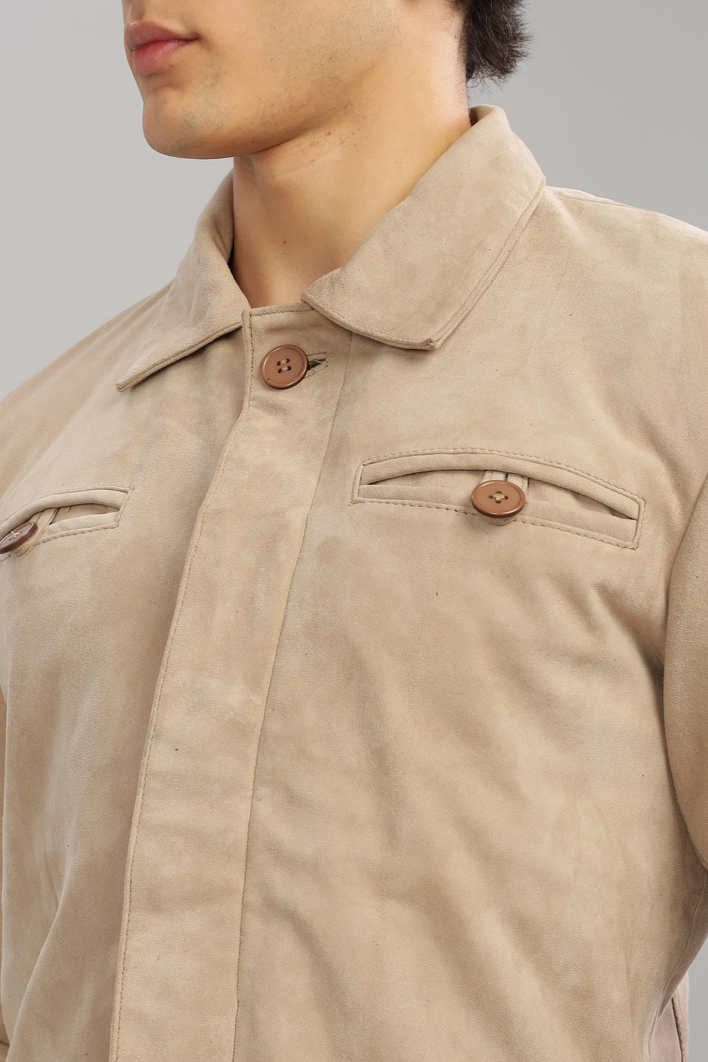 Suede Trucker Jacket