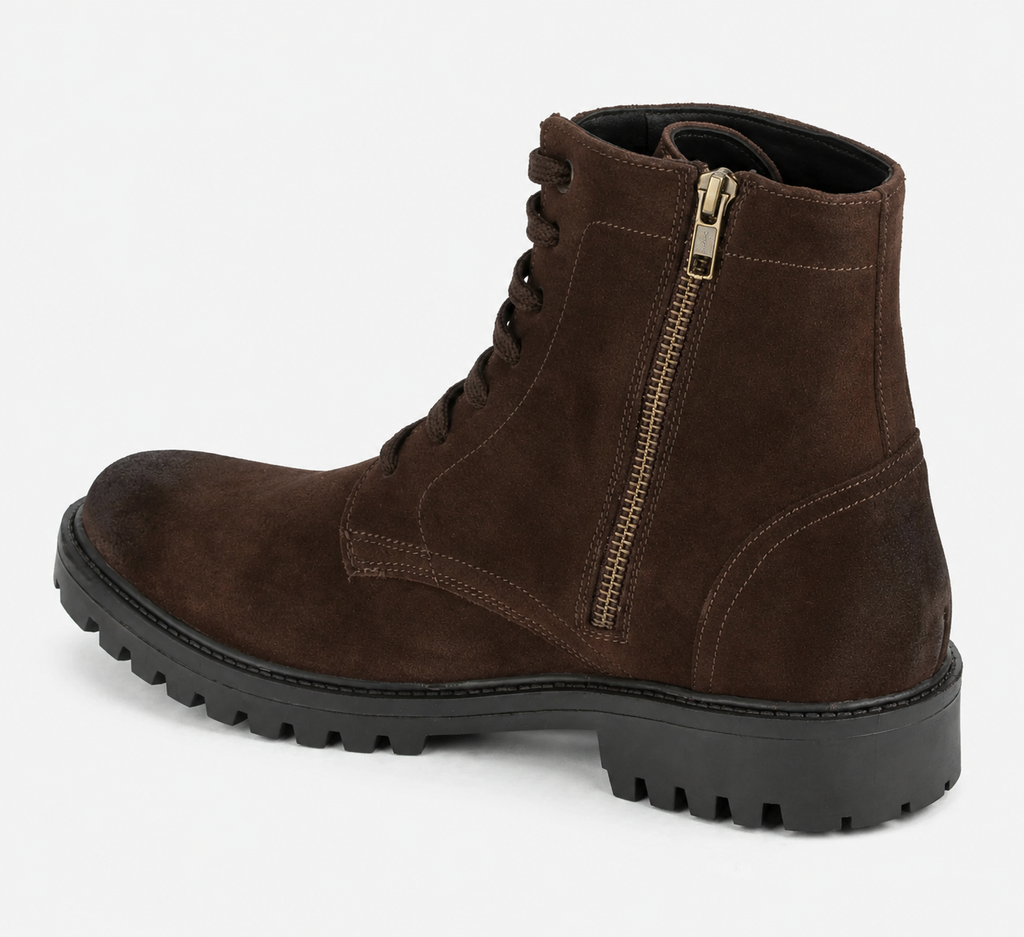 Classic Suede Zip Boot