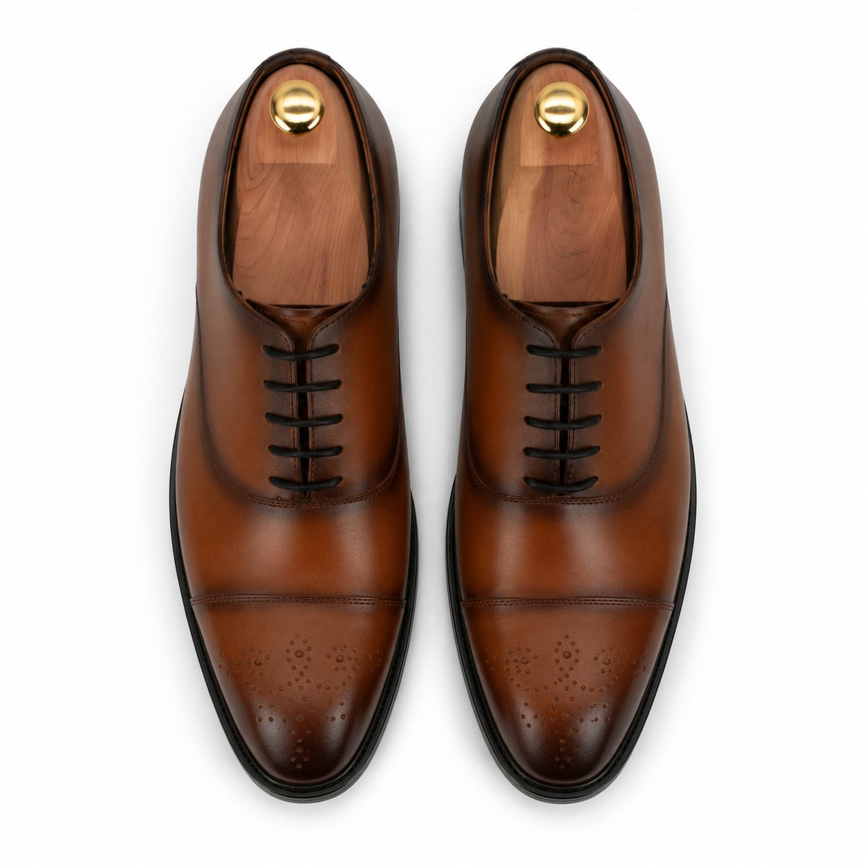 CAP Toe - Dark tan