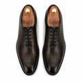 Zamri Dark Brown Wholecut Oxford – Burnished Leather with Medallion Toe