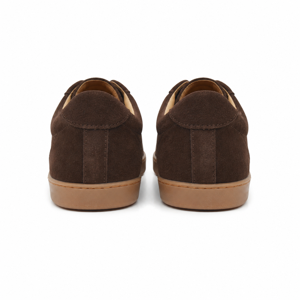 Brown Suede Minimal Sneakers