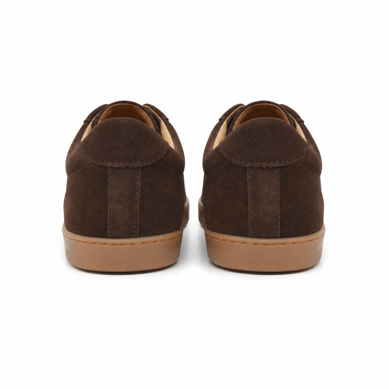 Brown Suede Minimal Sneakers
