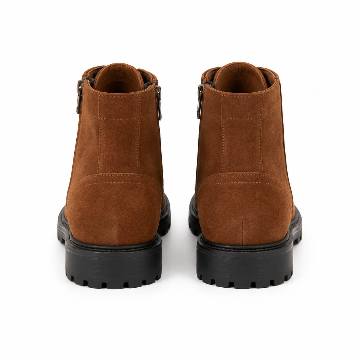 Tan zip boot