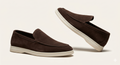 Suede Slip On - Brown
