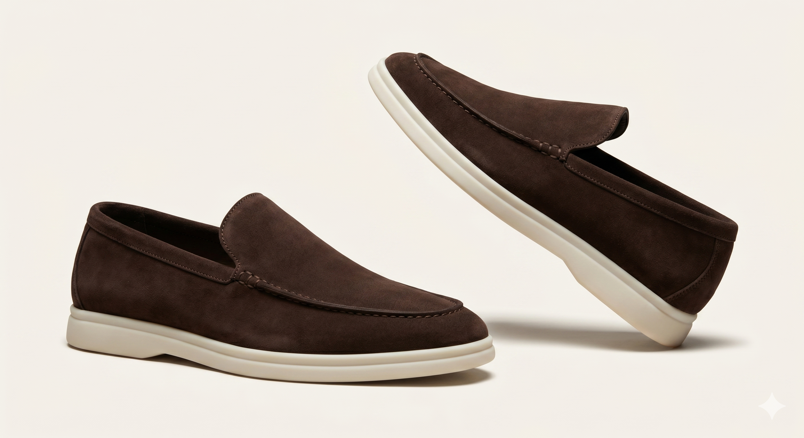 Suede Slip On - Brown