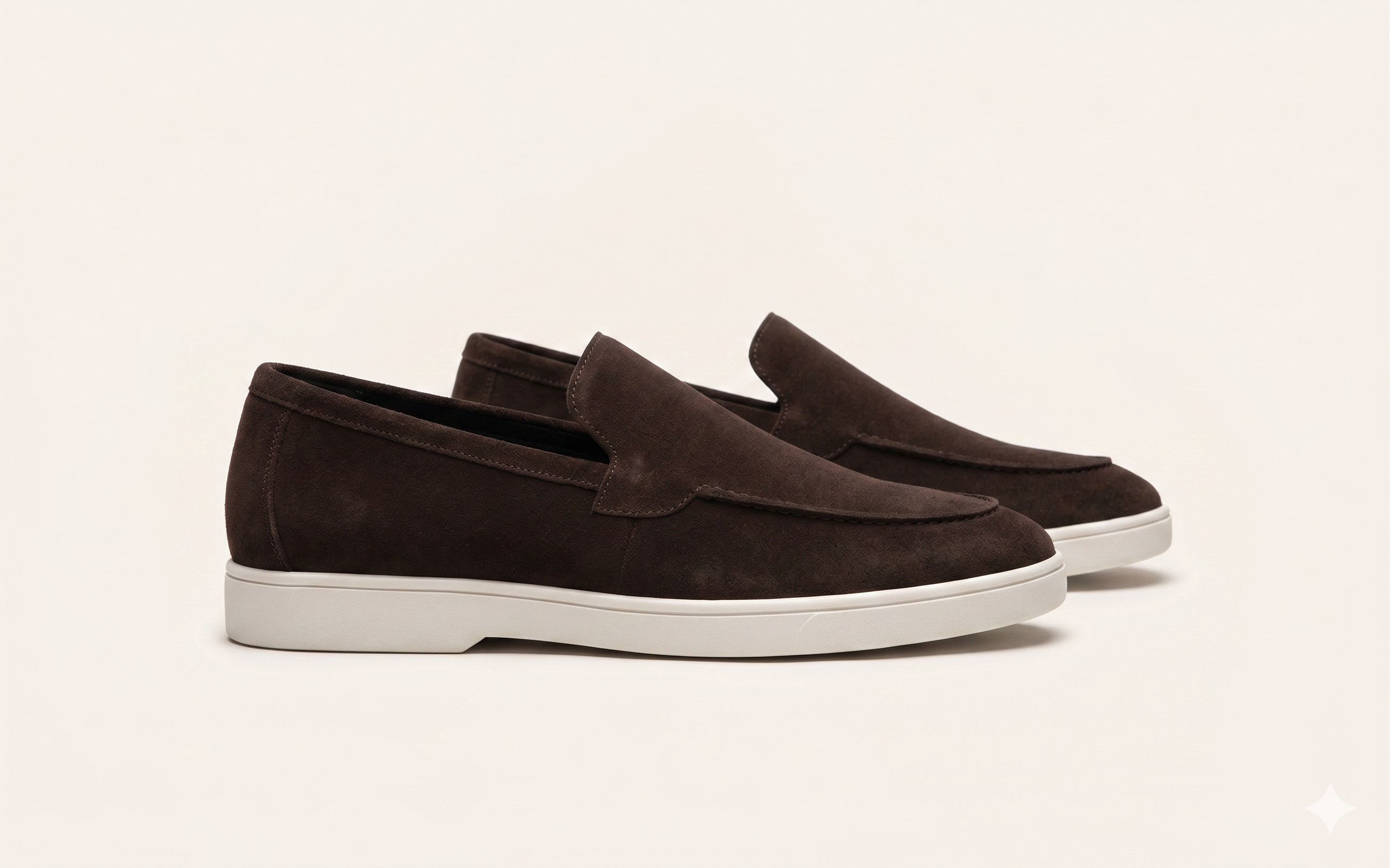 Suede Slip On - Brown