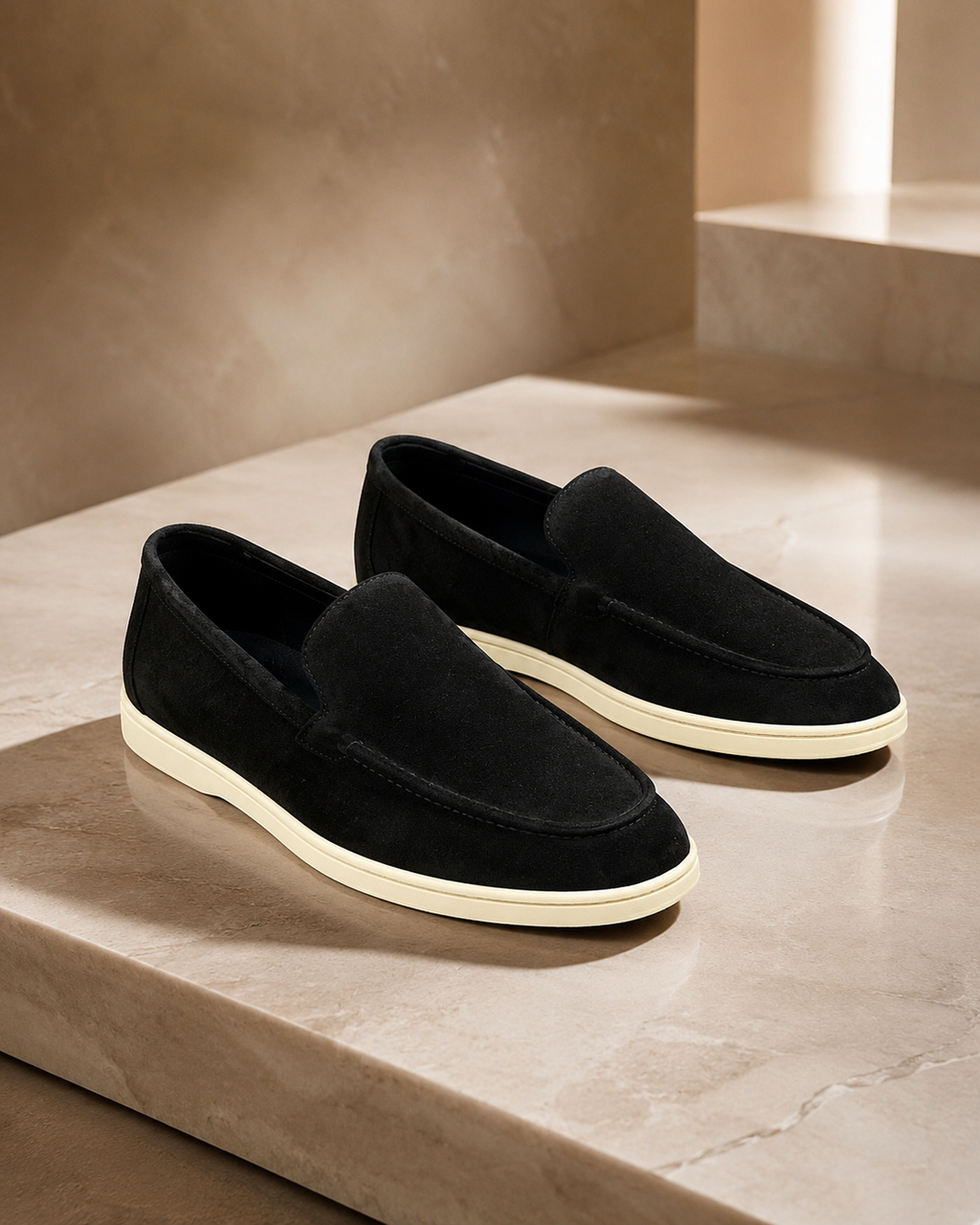 Suede slip on - Black