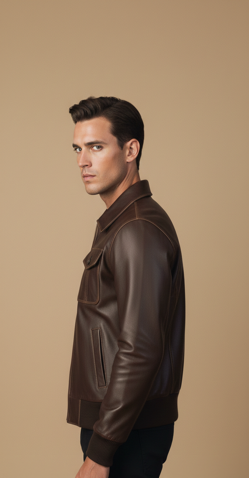 Brown Bomber Jacket