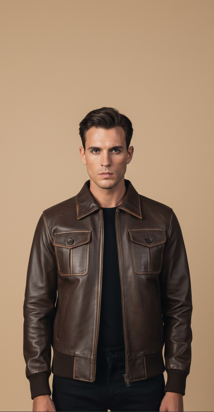 Brown Bomber Jacket
