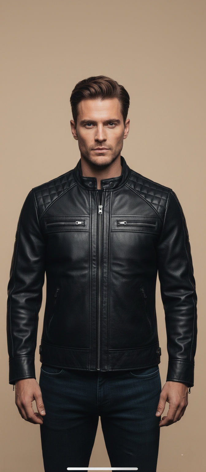Black Nappa Jacket