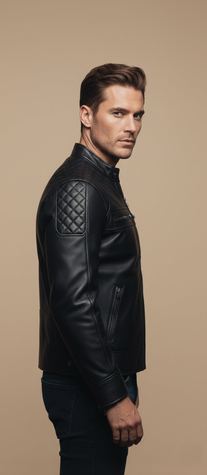 Black Nappa Jacket