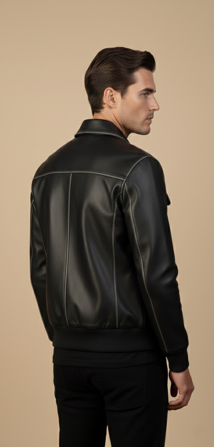 Black Bomber Jacket