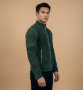 GREEN SUEDE JACKET