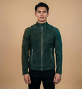 GREEN SUEDE JACKET