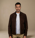 Chocolate Brown Suede Jacket