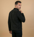 Charcoal Black Suede Jacket