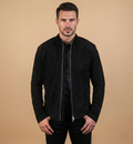 Charcoal Black Suede Jacket