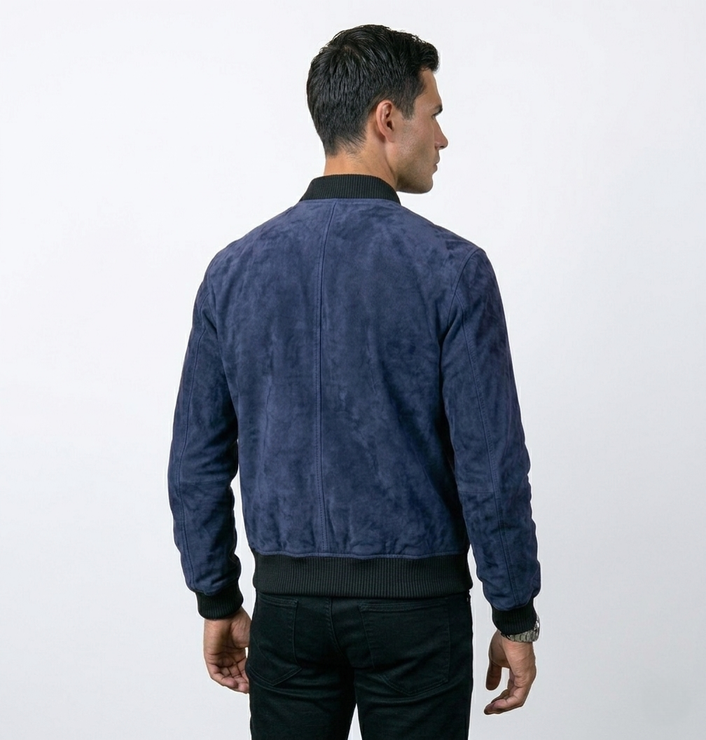 Suede Bomber Jacket