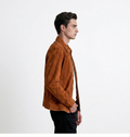 Dark Tan Suede Jacket