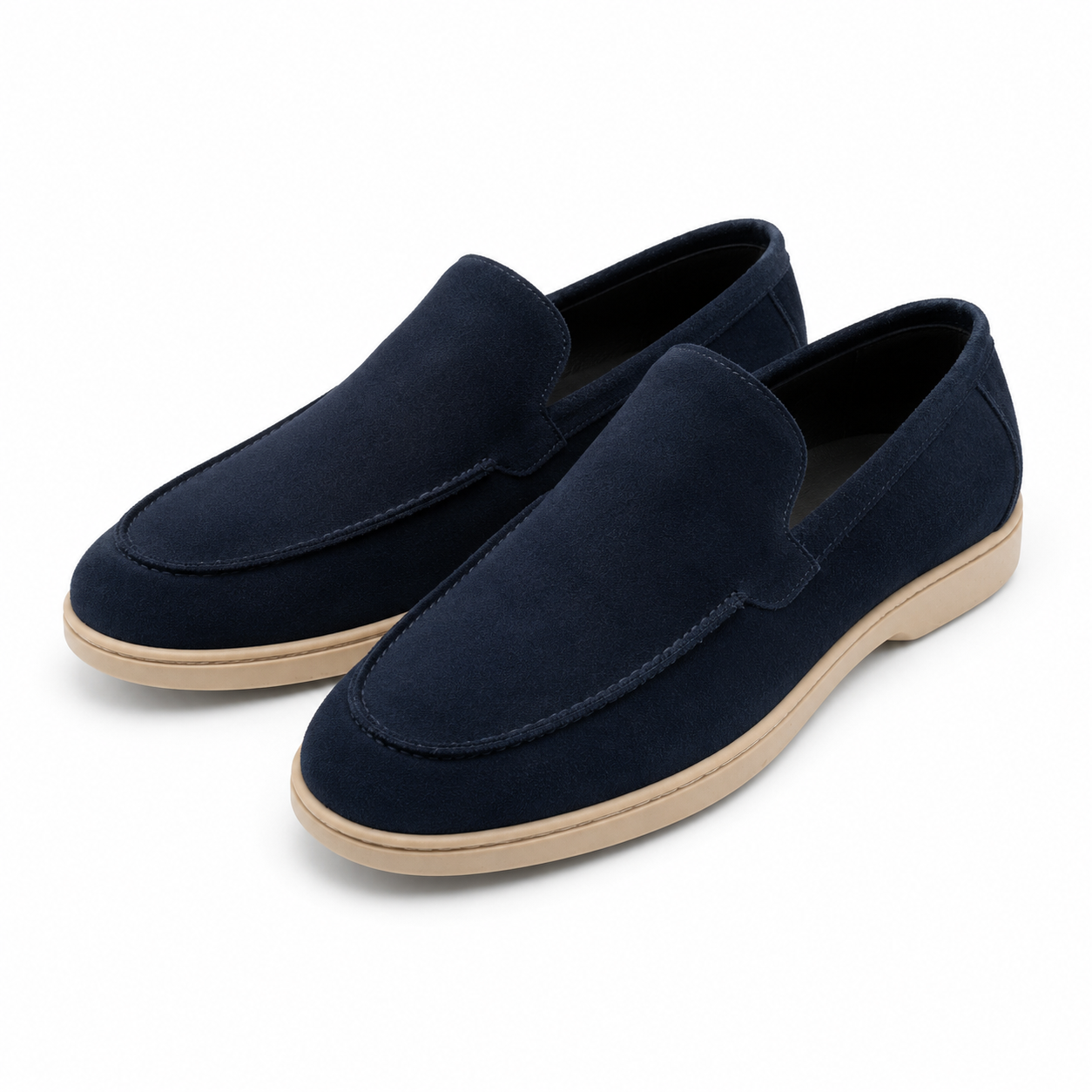 Suede Slip on - Navy Blue